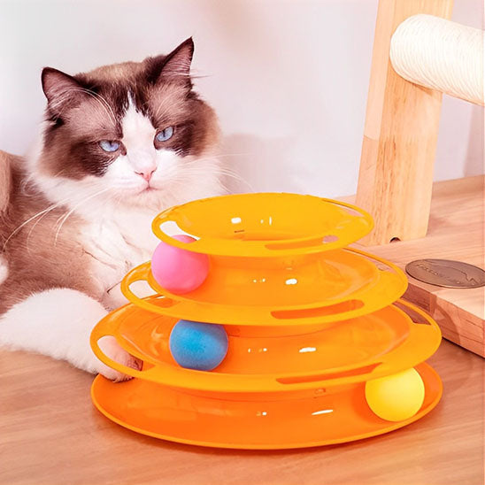 Tour de Jeu pour Chat orange