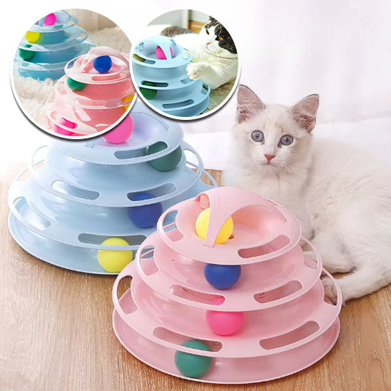 Tour de Jeu pour Chat rose