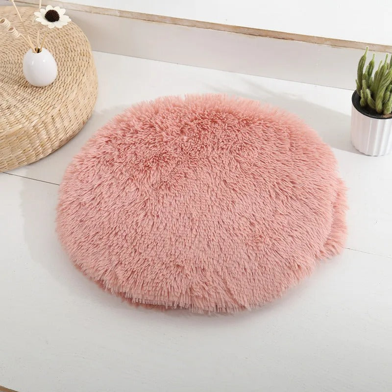 coussin à chat rose 1