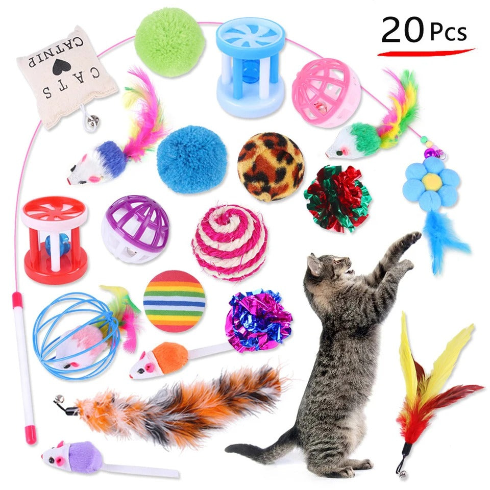 jeu pour chat pack de 20 jouets