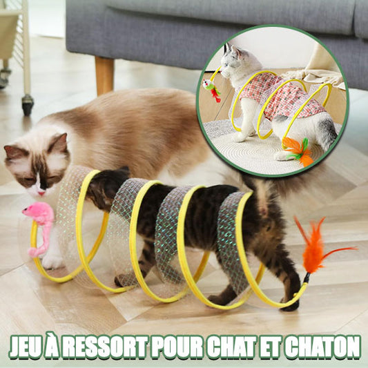 jeu pour chat tunel pliable s