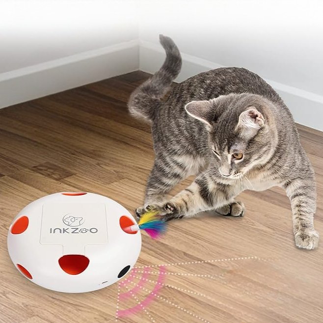 Jeux Chat - PlumeMagique™ - Blanc - Griffes & Ronrons