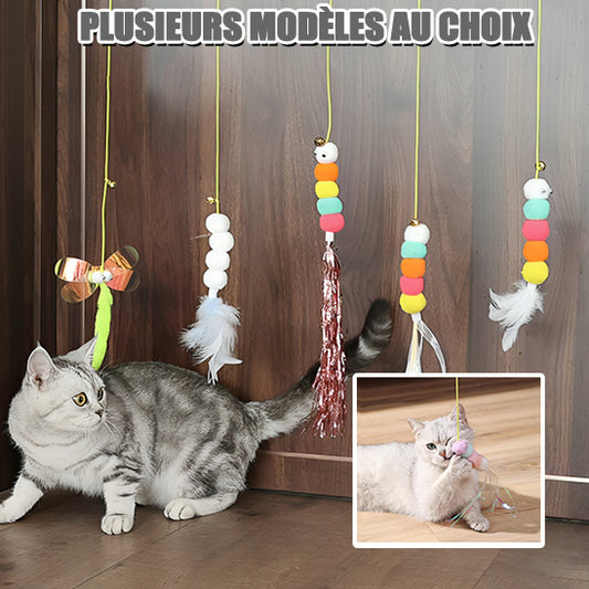 jouet pour chat porte suspendu elastique